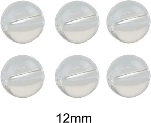 Pilkmaxx Transparente Glasperlen 12mm 6er