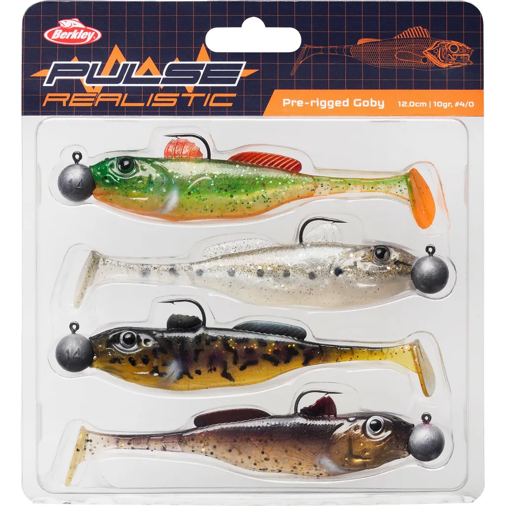 Berkley Pulse Realistic Goby Prerigged Swimbait 12cm 10g Assorted