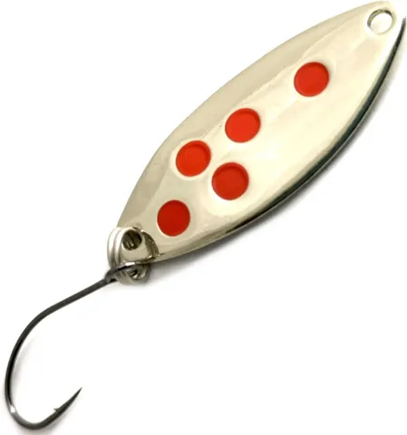 Troutwerk Spoon 3.3cm 2.5g Silver-Coloured/Red Dots