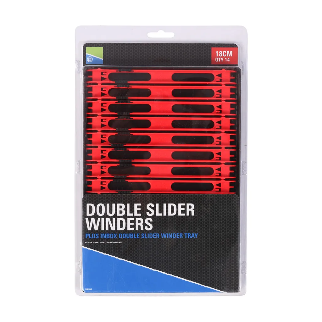 Preston Double Slider Winders Rig-Zubehör 18cm Rot Tray