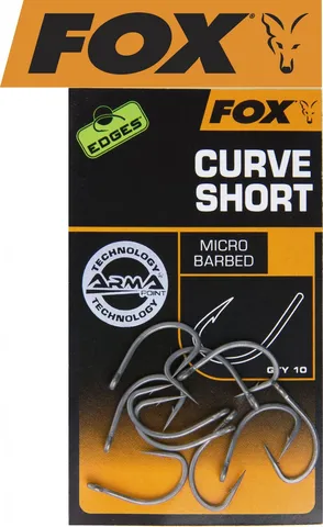 Fox Edges Armapoint Curve Shank Short Hooks #7