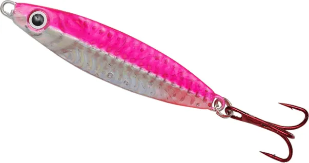 Kinetic Dragon Skirted Jigs 60g 8.5cm Silver Pink