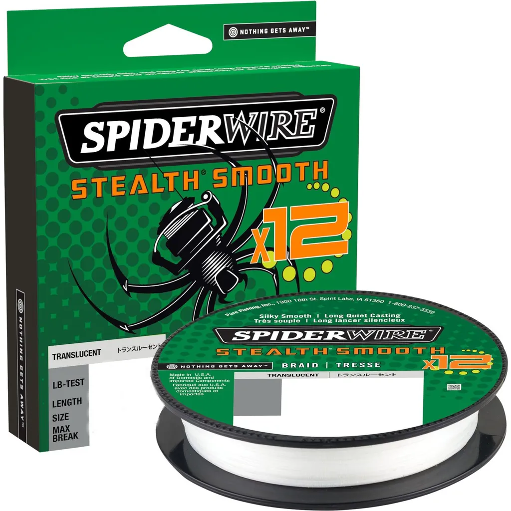 SpiderWire Stealth® Smooth 12 Braid Translucent 0.33mm 38.1kg 150m