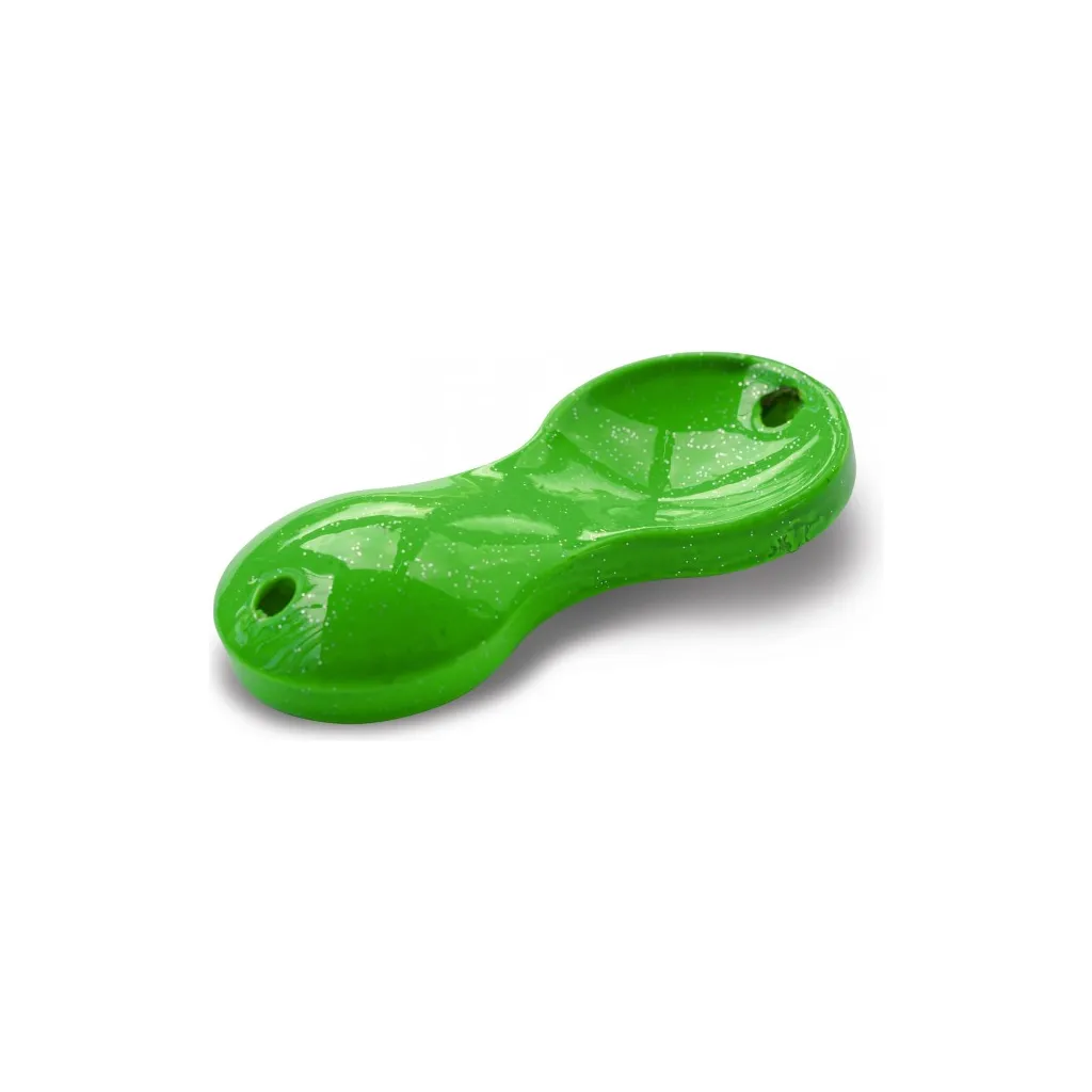 Zebco Flatty Teaser Buttlöffel 60g Green-Rainbow-Glitter