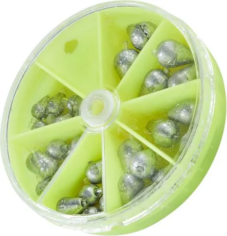 Balzer Tropfenblei Sortiment Sinkers 90g Tropfen Blei/Kunststoff