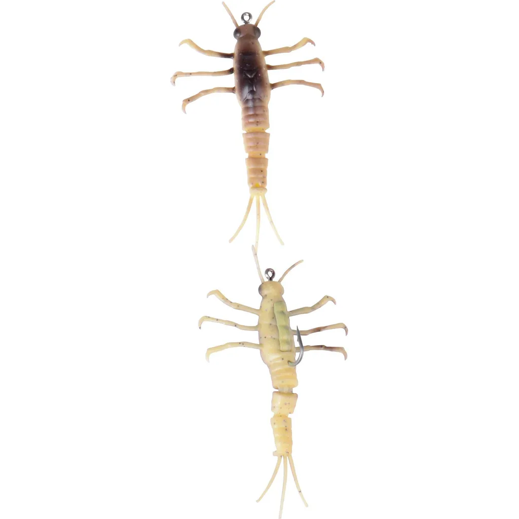 Savage Gear 3D TPE Mayfly Nymph Softbaits 5cm 2.5g Yellow Belly