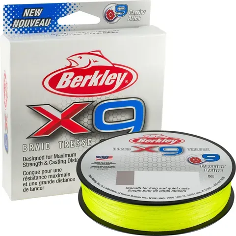 Berkley x9 Braid 0.06mm 150m 6.4kg Flame Green