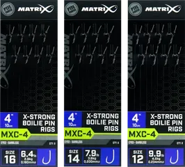 Matrix MXC-4 Fertige Rigs Size 16 10cm Barbless Boilie Pin