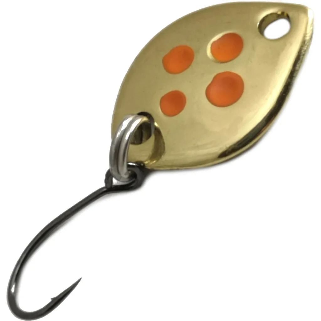 Troutwerk Spoon Blinker Goldfarben/Orangene Punkte