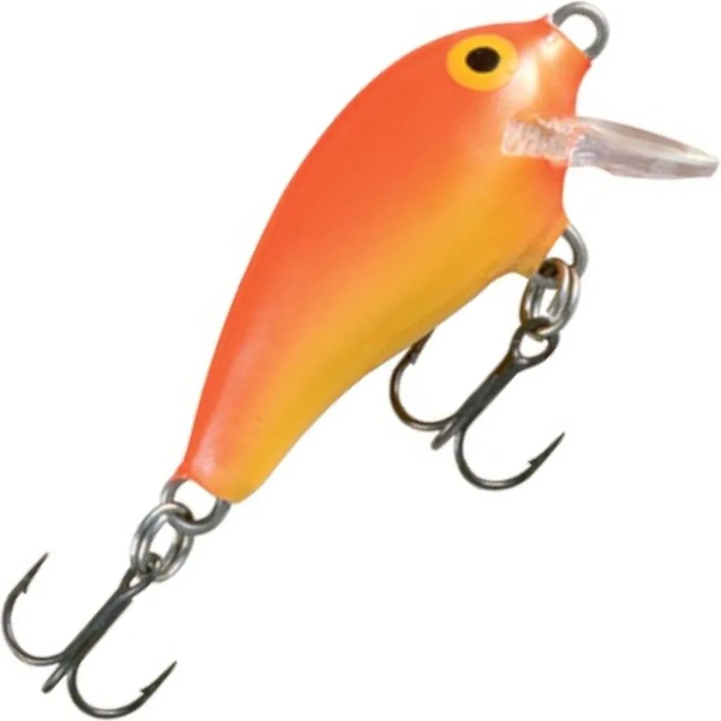 Rapala Mini Fat Rap Wobbler 3cm 4g Gold Fluorescent Red