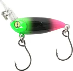 Balzer Billy Beetle Crankbait 3cm 2.3g Grün/Schwarz/Pink