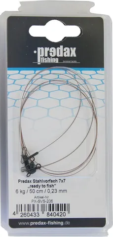 Predax Stahlvorfach 50cm 6kg 0.23mm