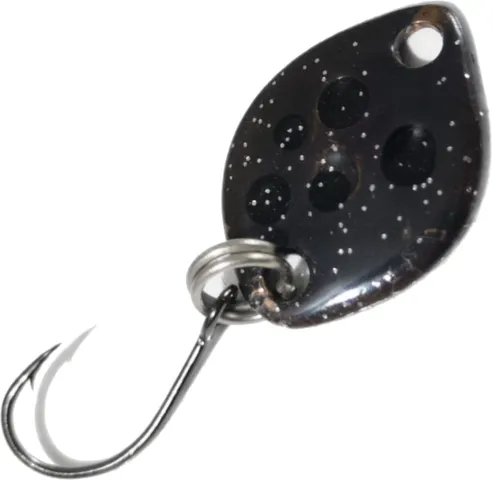 Troutwerk Spoon 1.2cm 0.8g Black/Black Dots