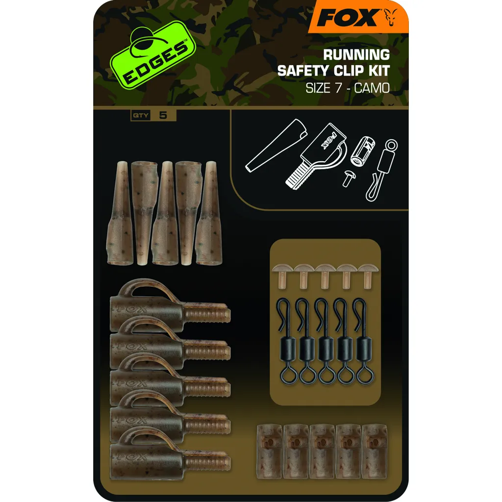 Fox Edges Camo Running Safety Clip Kit CAC803