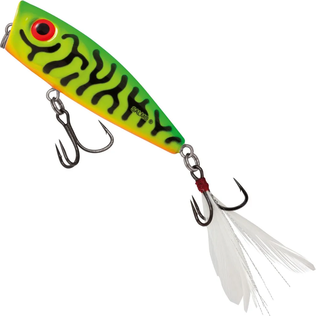 Salmo Rattlin Pop Oberflächenköder 7cm 12.5g Green Tiger