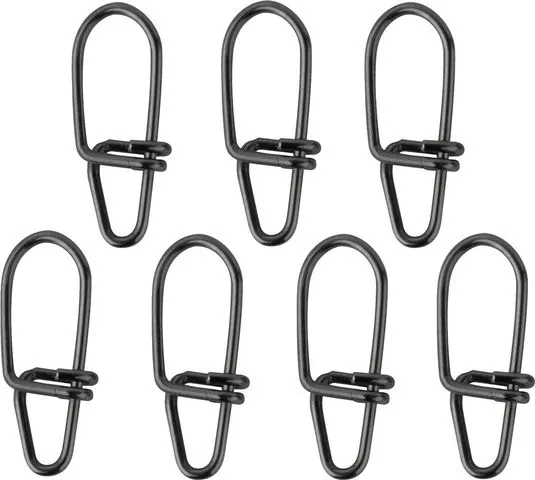 Spro Matt Black Snaps 4 7pcs 55kg Secure Snap