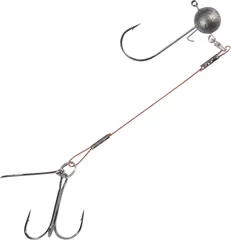 Balzer Shirasu Hechtsystem mit Jighead - Jigkopf + Stingerhaken 15g 6.5cm #5/0