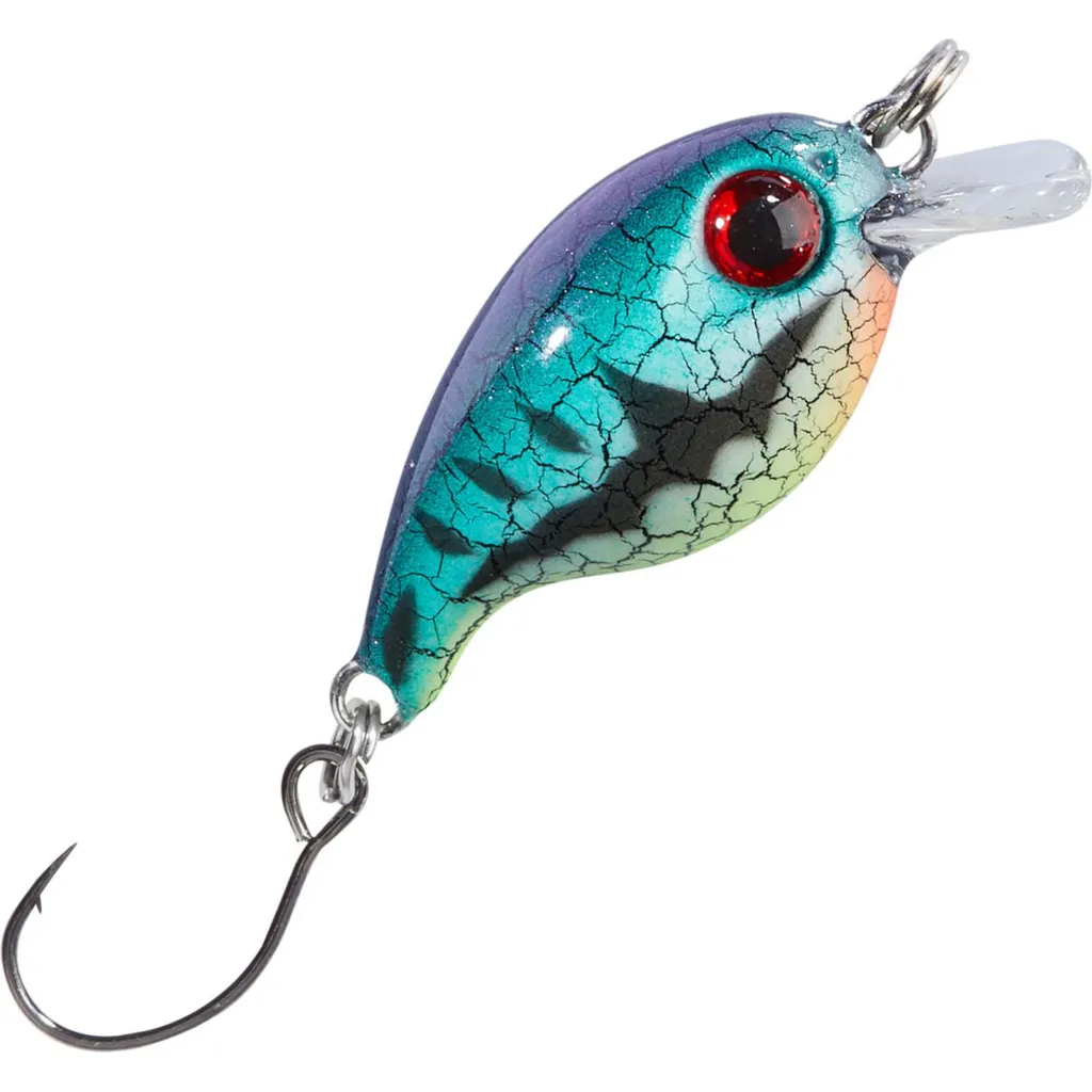 Balzer Trout Attack Crank Wobbler Thunder 3cm 2g Blau-Lila-Schwarz-Gelb