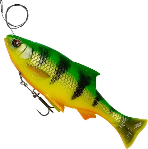 Savage Gear 4D Line Thru Pulse Tail Roach Softbaits 18cm 90g Firetiger