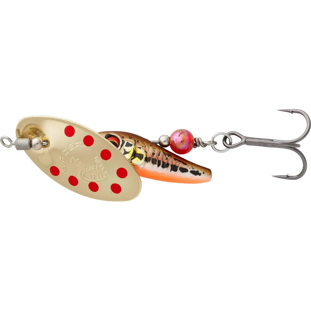 Savage Gear Sticklebait Spinner 3 9.1g Minnow Gold Red