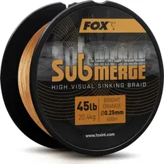 Fox Submerge Orange Sinking Braid 600m 0.25mm 20.4kg