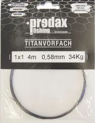 Predax Titanvorfach 4m 34kg 0,58mm 1x1 Titan