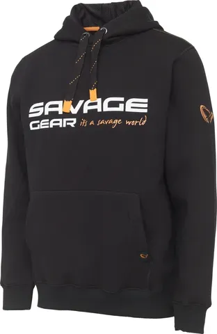 Savage Gear Cosmo Hoodie Clothes L male Black Ink