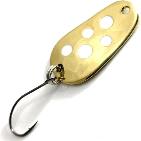 Troutwerk Spoon 3g 2.8cm Gold with White Dots
