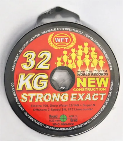 WFT KG Strong Exact Geflochtene Schnur 0.22mm 32kg Grün