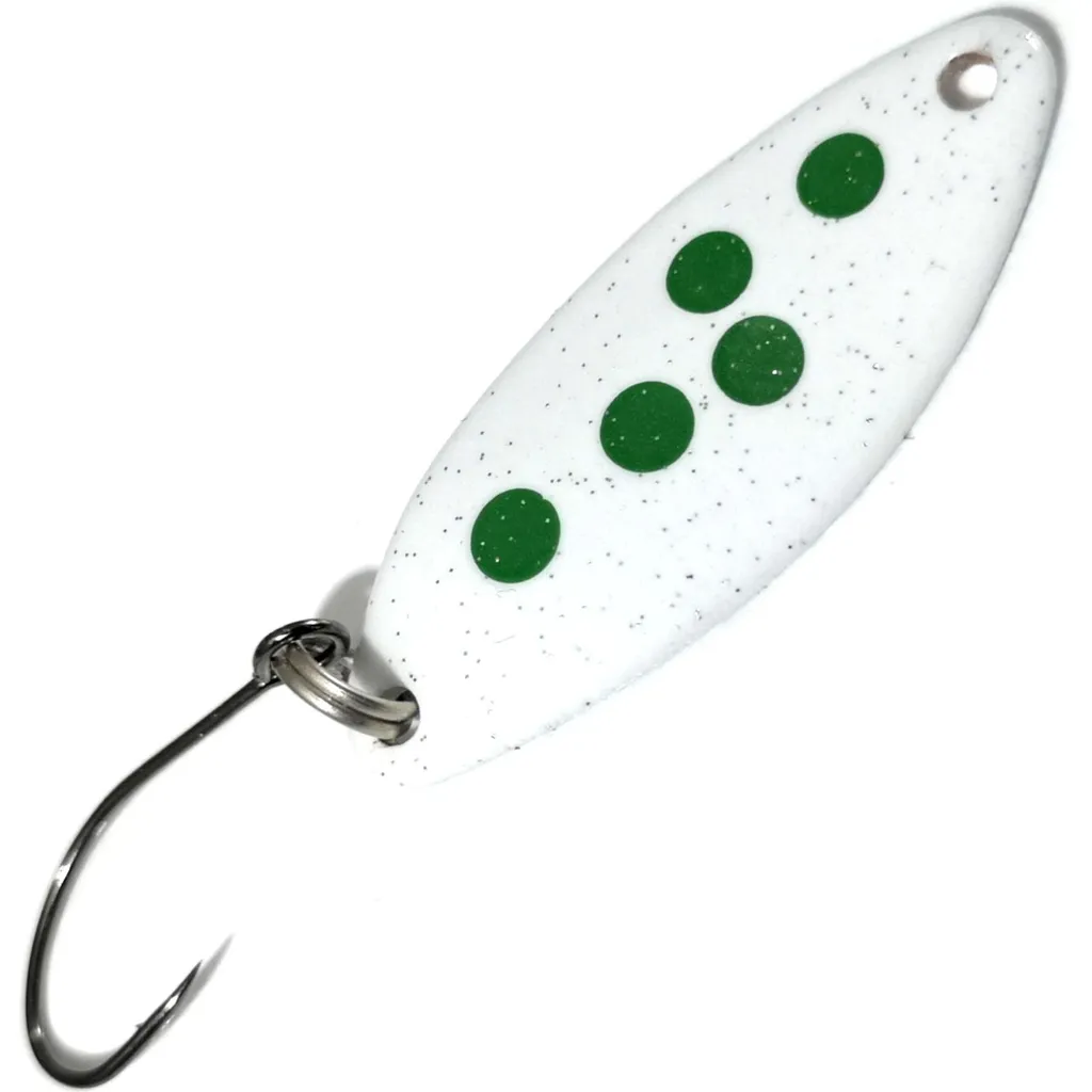 Troutwerk Spoon Blinker 70300 3.3cm 2.5g Weiß Grün