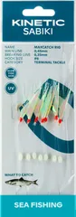 Kinetic Sabiki MaxCatch Ready-Made Rigs #6 200cm Glow Fishskin Mix