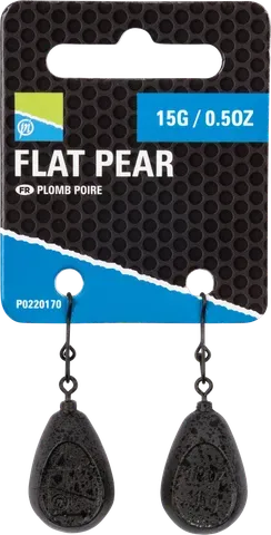 Preston Flat Pear Sinker 15g 2pcs