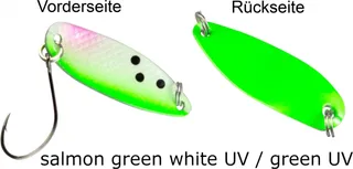 FTM Spoon Hammer 3.8cm 3.2g Salmon Green White UV/Green UV