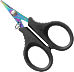 Hearty Rise HR Titanium Color Small Scissors 9.5cm PE Lines Serrated