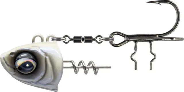 Savage Gear Monster Vertical Heads 80g 1/0 Pearl White