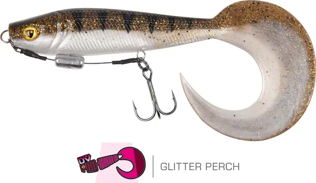 Fox Rage Pro Grub Loaded 17g 12cm Treble #6 UV Glitter Perch