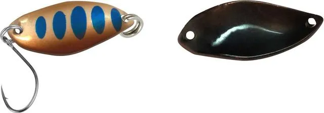 FTM Spoon Fly 1.2g Copper/Blue Dots