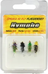 FTM Nymphen Fliegen 10 3.3mm 4pc