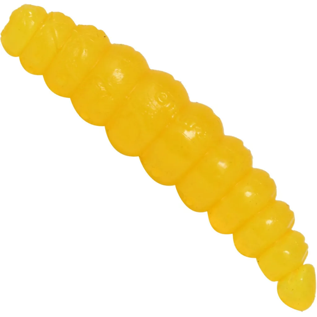 FTM Omura Baits Larvy Gummiköder Zitronengelb 4,5cm 10Stk