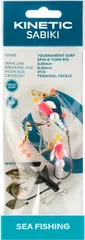Kinetic Sabiki Tournament Surf Spin&Turn Vorfachmontagen #1/0 110cm 0.8mm Pink