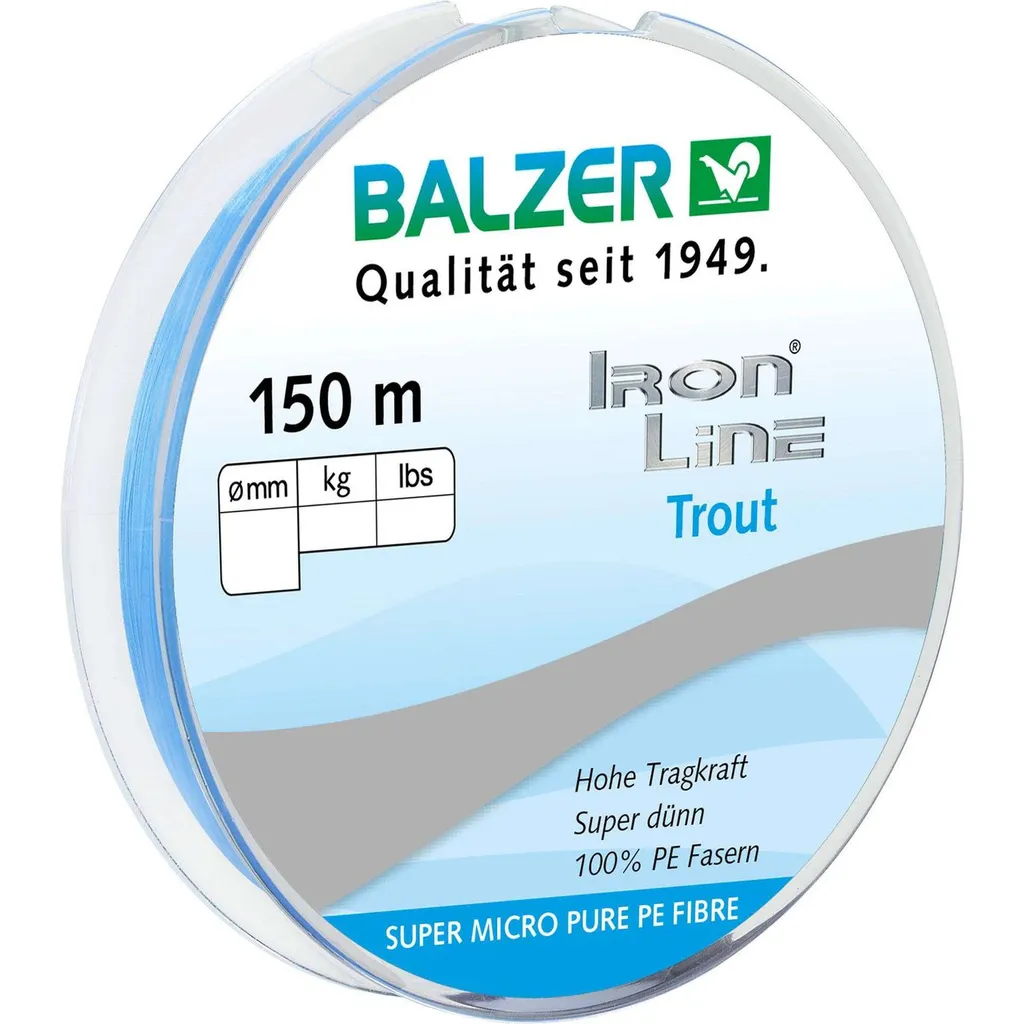 Balzer Ironline Trout 0.06mm 4.1kg Blau