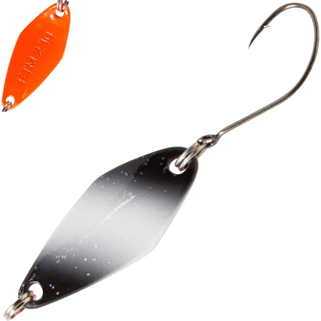 FTM Spoon Tremo 2.9cm 2.3g Schwarz-Weiß M. Glitter/Orange