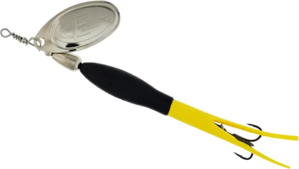 Westin FC Downstream Spinner 25g Black / Flouro Yellow / Silver Blade