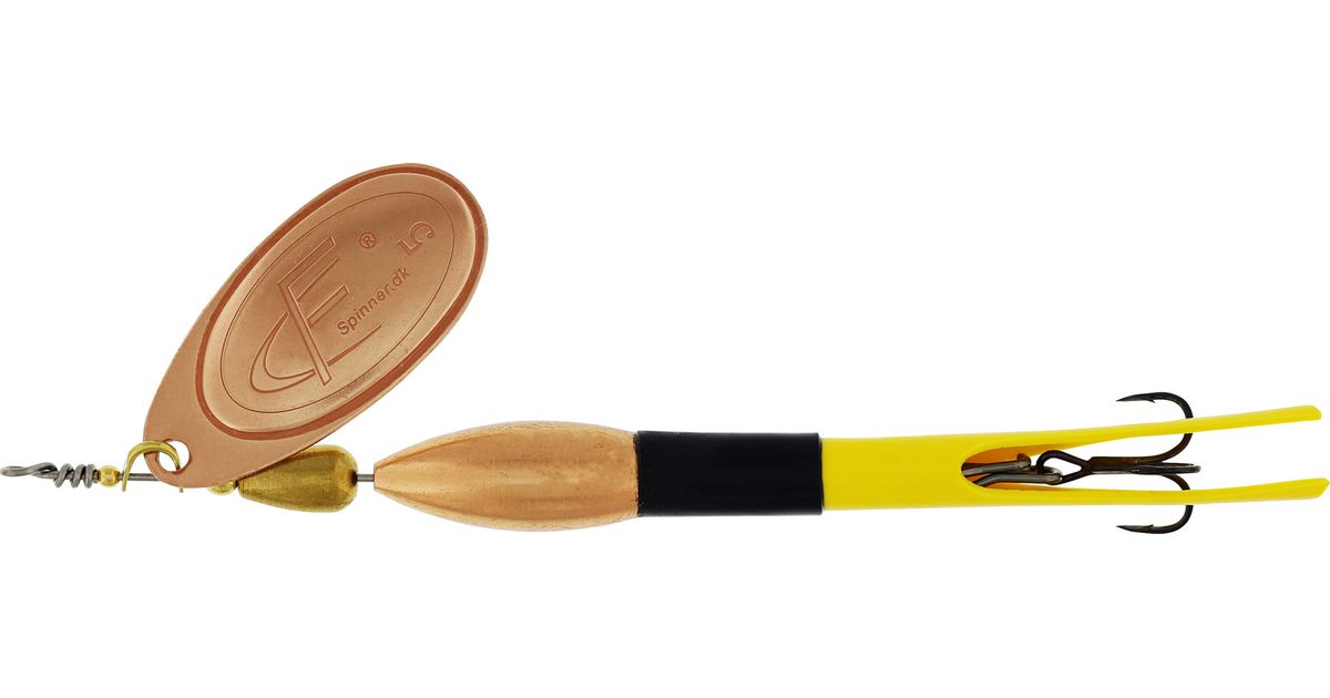Westin FC Bullet Inline Spinners #5 35g Black Flouro Yellow Copper Blade