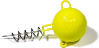 Fox Rage Pelagic Screws Bulk Jig Heads 80g 15pcs UV Yellow Corkscrew