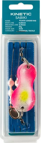 Kinetic Sabiki Plaice Leader Fertigvorfächer 120g #1/0 Kinky Pinky