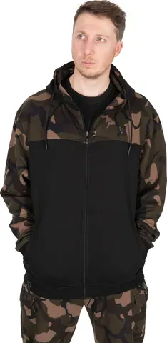 Fox LW Black Camo Split Zip Hoody XL