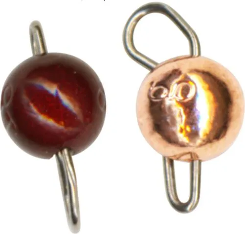FTM Omura Tungsten Cheburashka Jig Heads 2g rot/kupferfarben
