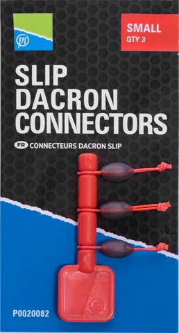 Preston Slip Dacron Connector #Small