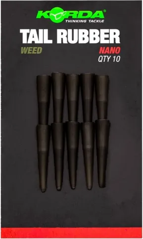 Korda Tail Rubber Nano 1.4mm 10pc Weed